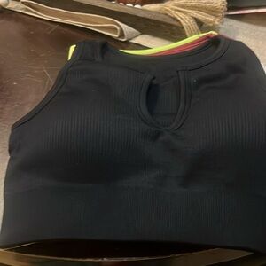3 Pieces Crop Tank Top Ribbed Sports Bras